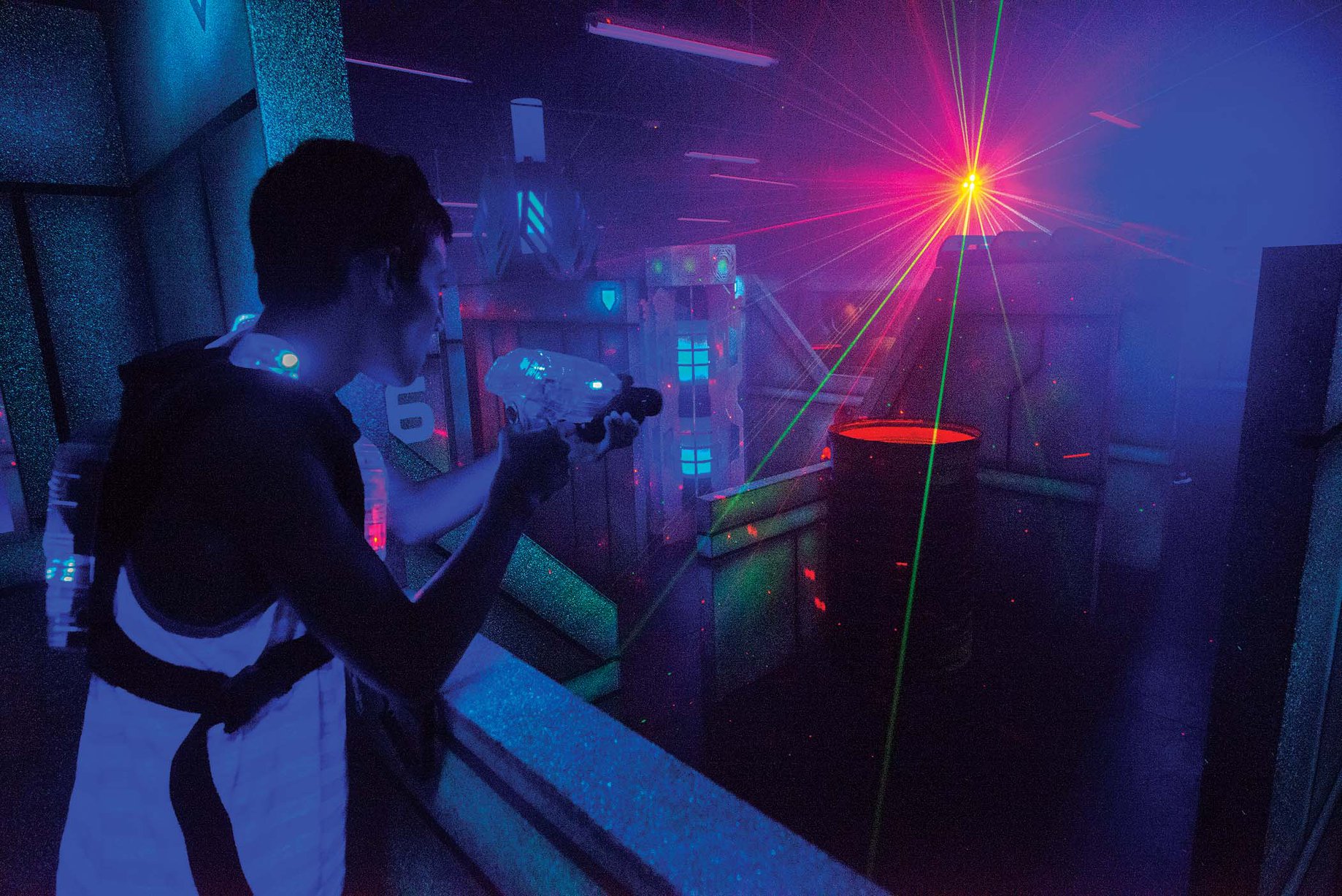 laser tag at Jungle Rapids in Wilmington, North Carolina