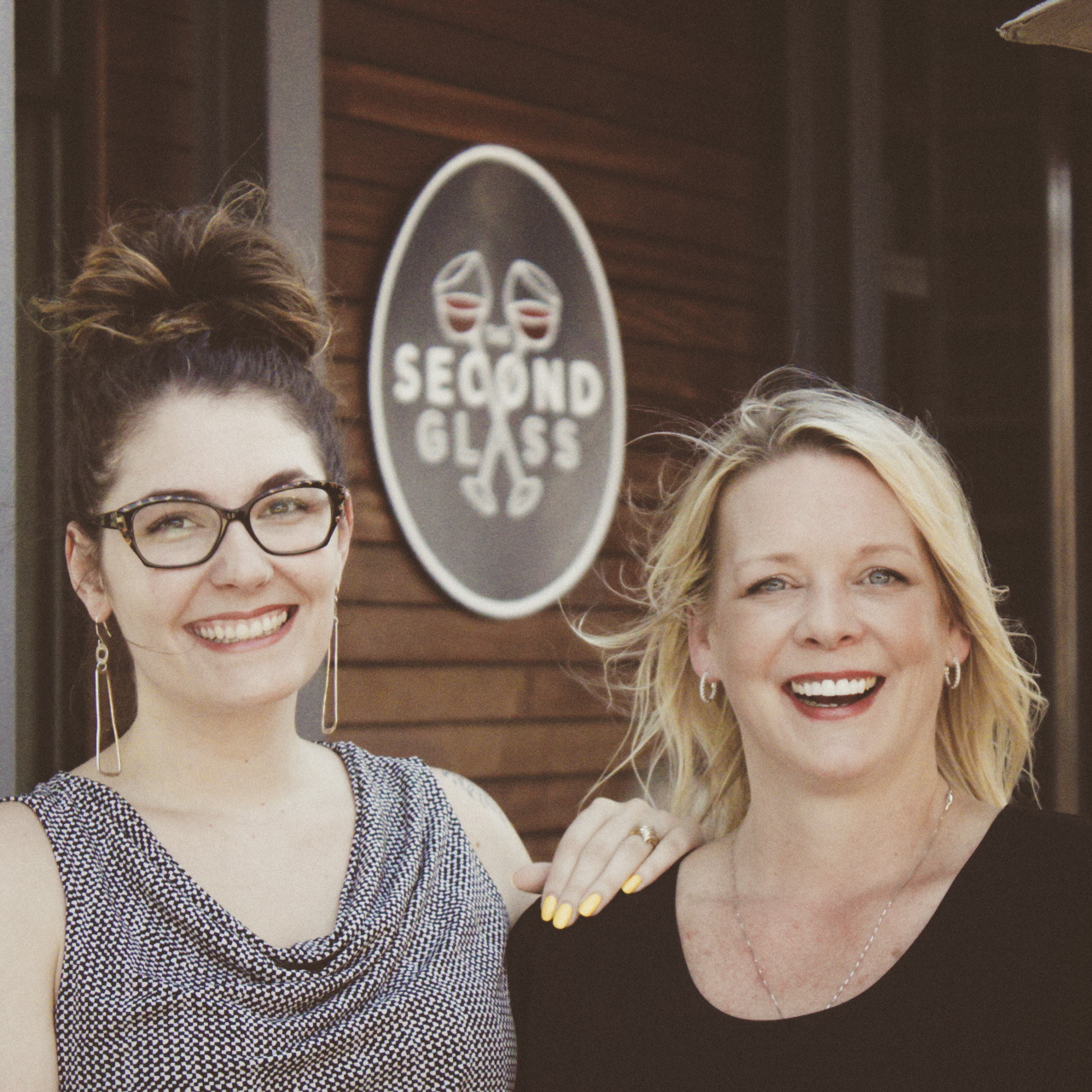 Samm Sawyer and Celeste Glass standing out front of Celeste's restaurant The Second Glass SSM Creative Collective